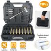 19Pcs Hammer Punch Set Drift Pin Punch Kit w/ Brass Chromium Plastic Punches for Gunsmithing Maintenance Armorers Watch Jewelry Craft w/ Portable Stor