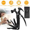 12 in 1 Hammer Multitool Portable Stainless Steel Mini Hammer Survival Tool Camping Gear Unique Gifts for Dad Husband Brother Boyfriend