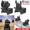 Flip Up Rear Front Sights Aluminum Alloy Tactical Folding Back Up Sight Set Fits For Picatinny Weaver Rails