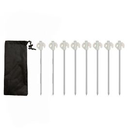 cam8pcs Ground Nails; Tent Stakes; Garden Stakes; Heavy Duty Stakes; Camping Tent Pegs; Glowing Ground Pegs;