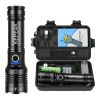 XHP50 Led Flashlight Long Range Aluminum Alloy Tactical Hunting Torch Usb Rechargeable 4 Core Zoomable Lantern Outdoor Torch