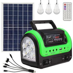 Solar Generator - Portable with Panel, Solar Power Generators Station Flashlight, Emergency Powered for Home Use Camping Hunting