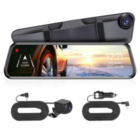 4K Car DVR 12in Dash Cam Camcorder Camera Recorder with 170Â° Angle Loop Recording Motion Detection Night Vision Voice Control APP Control G-sensor