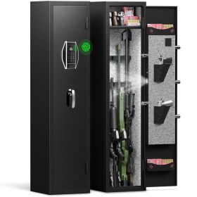 3-4 Gun Safe for Rifles and Pistols,Quick Access Fingerprint Gun Safe