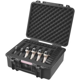 VEVOR Hard Pistol Cases with Pre-cut PU Foam Lockable Pistol Case for 6 Pistol