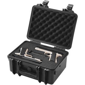 VEVOR Hard Pistol Cases with Pre-cut PU Foam Lockable Pistol Case for 2 Pistol