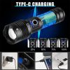 XHP50 Led Flashlight Long Range Aluminum Alloy Tactical Hunting Torch Usb Rechargeable 4 Core Zoomable Lantern Outdoor Torch