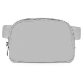 Sport Fanny Pack Unisex Waist Pouch Belt Bag Purse Chest Bag for Outdoor Sport Travel Beach Concerts Travel 20.86in-35.03in Waist Circumference with A (Option: Grey)