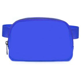 Sport Fanny Pack Unisex Waist Pouch Belt Bag Purse Chest Bag for Outdoor Sport Travel Beach Concerts Travel 20.86in-35.03in Waist Circumference with A (Option: NavyBlue)