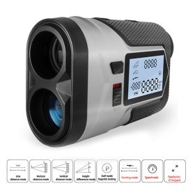 Golf Rangefinder 650m 1000m Hunting Telescope Golf Slope Adjusted Mode Flag-Lock Sport Laser Distance Meter (Ships From: China, Color: Rechargeable 1200m)