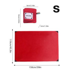 Outdoor Pocket Blanket Lightweight Outdoor Blanket Packable Lightweight Waterproof Compact Mat For Beach Hiking Festival Picnic (Color: Red, size: S)