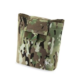 KRYDEX Tactical MOLLE Foldable Dump Pouch Magazine Recover Pouch Roll-up Compact Multi Purpose Tool Accessories Utility Bag (Color: MC)