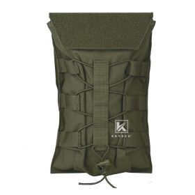 KRYDEX Tactical 50 oz Hydration Carrier MOLLE Pack Modular 1.5L Water Bladder Pouch Bag Hunting Airsoft Outdoor Accessories (Color: Ranger Green)