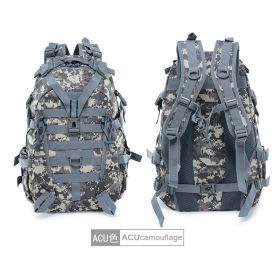 Multifunctional Hiking Camping Backpack Men's 900D Camouflage Brigade CyclingOutdoor Mountaineering Tactical Sports Bag Backpack (Color: C7 ACU)