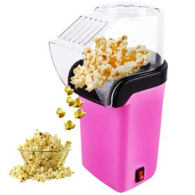 5 Core Popcorn Machine 16 Cup Capacity Hot Air Popper Mini Portable Tabletop Electric Pop Corn Maker Maquina Para Hacer Palomitas De Maiz For Home Mov (Color: Pink)