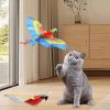 GARENT Flying Bird Cat Toy; Simulation Bird Interactive Cat Toy for Indoor Cats; Interactive Electric Hanging Flying Bird Toy for Cats Kitten Play Hun