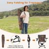 360¬∞ Swivel Hunting Chair Portable Foldable Hunting Chair with Mesh Cup Holder and Storage Pockets